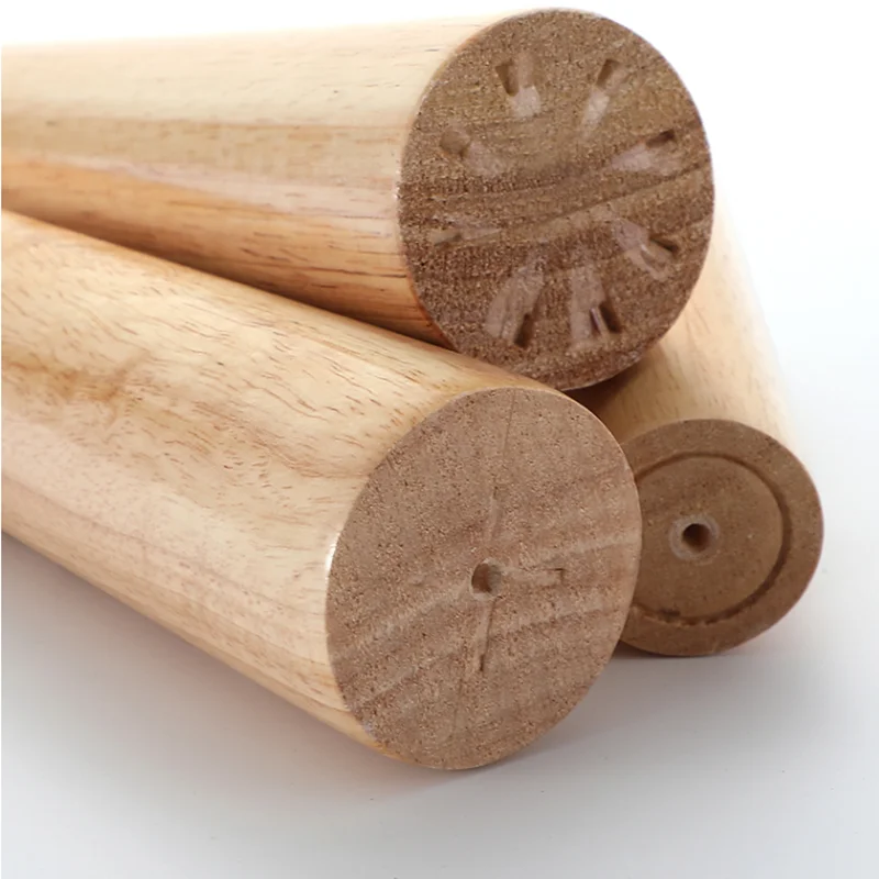 4 Stück Massivholz-Sofafüße, geneigtes Bett, Schrank, Tisch, Möbel, Holzstuhl, Ersatz, schräg