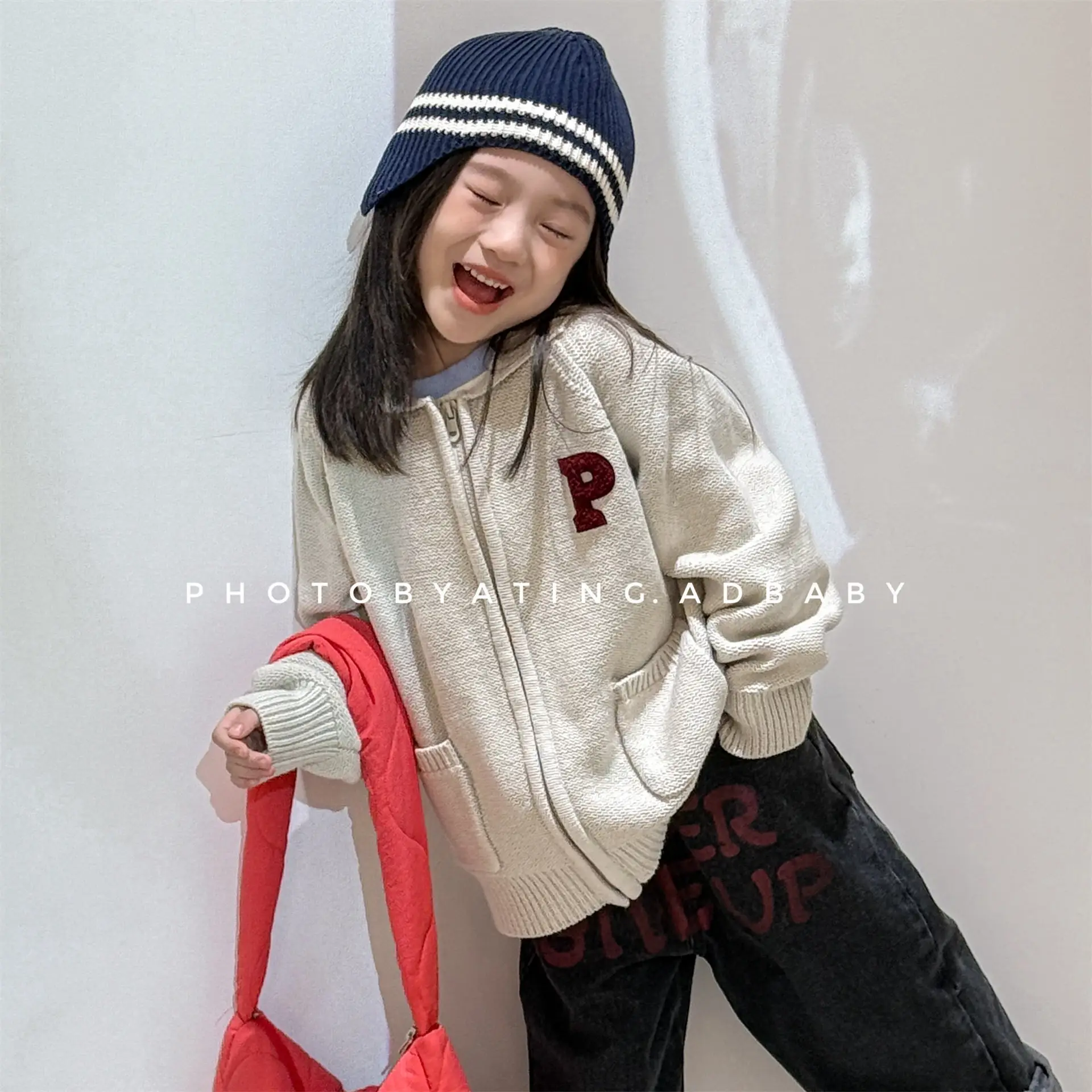 

Children's Clothes 2025 Autumn and Winter Korean Baby Girl's Knitted Sweater Cardigan Coat Casual Boy's Outerwear