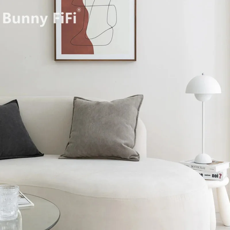 أغطية وسائد مريحة من الشنيل الصلب - تصميم شمالي، 45 × 45/50 × 50/60 × 60/65 × 65 سم، مثالية لديكور غرفة المعيشة وغرفة النوم