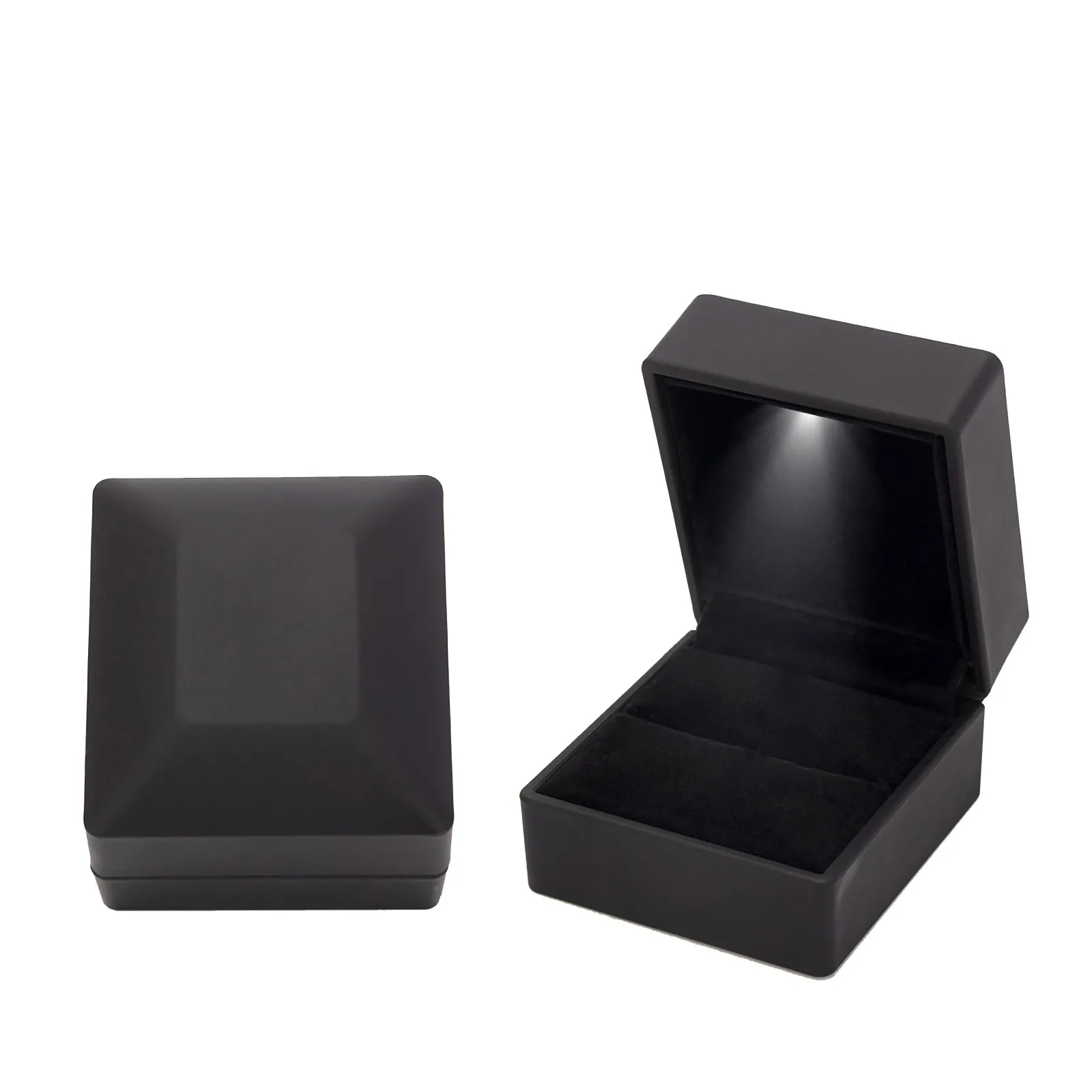 LED Light Jewelry Box for Rings & Earrings