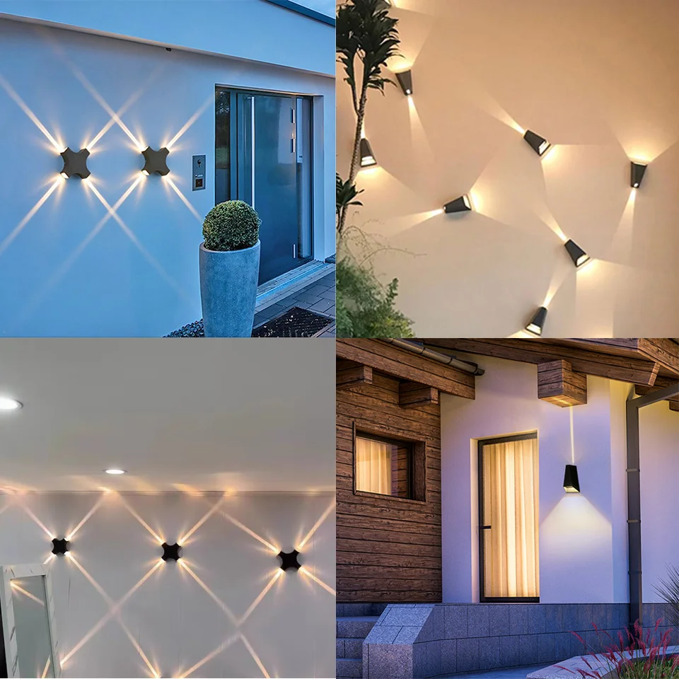 LED Wall Light Outdoor Lamp IP66 Waterproof 4W 5W 6W AC85-265V Interior decoration Garden Porch Wall Lighting Light for Porch