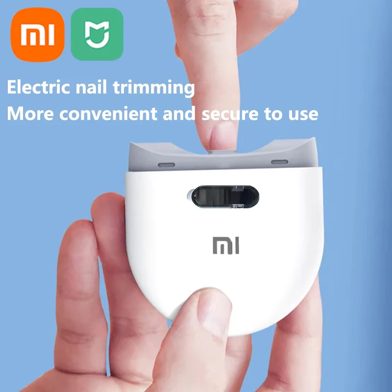 Xiaomi MIJIA 2024 New Electric Nail Clipper Pedicure Tools with Light Trimmer Nail Cutter Manicure for Baby Adult Care Scissors