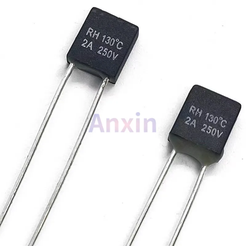 100 pièces RH 92 95 105 110 115 120 125 130 135 140 145 150 degrés ℃   Fusible thermique de moteur de ventilateur, fusible de température 2A 25