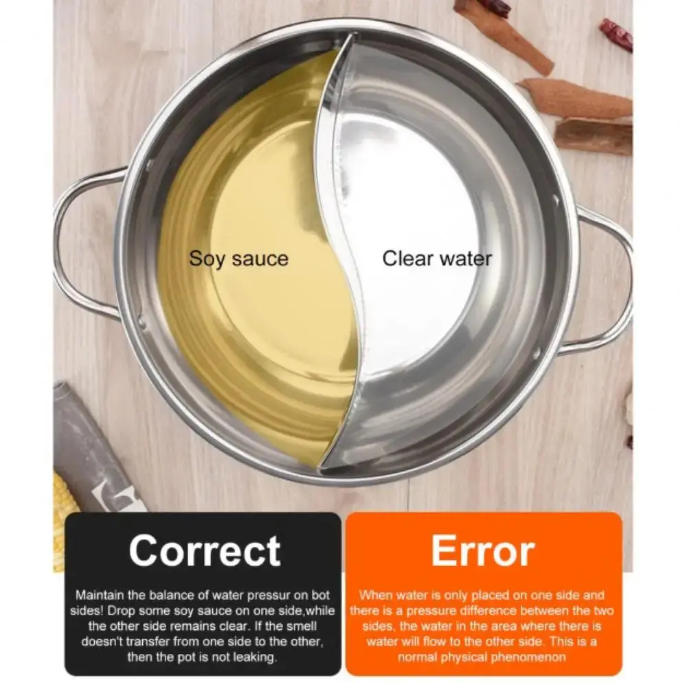 

Thick Cooking Pot Stainless Steel Hot Pot Thickened Pot Without Lid Shabu Shabu Pot Large Capacity Stainless Steel