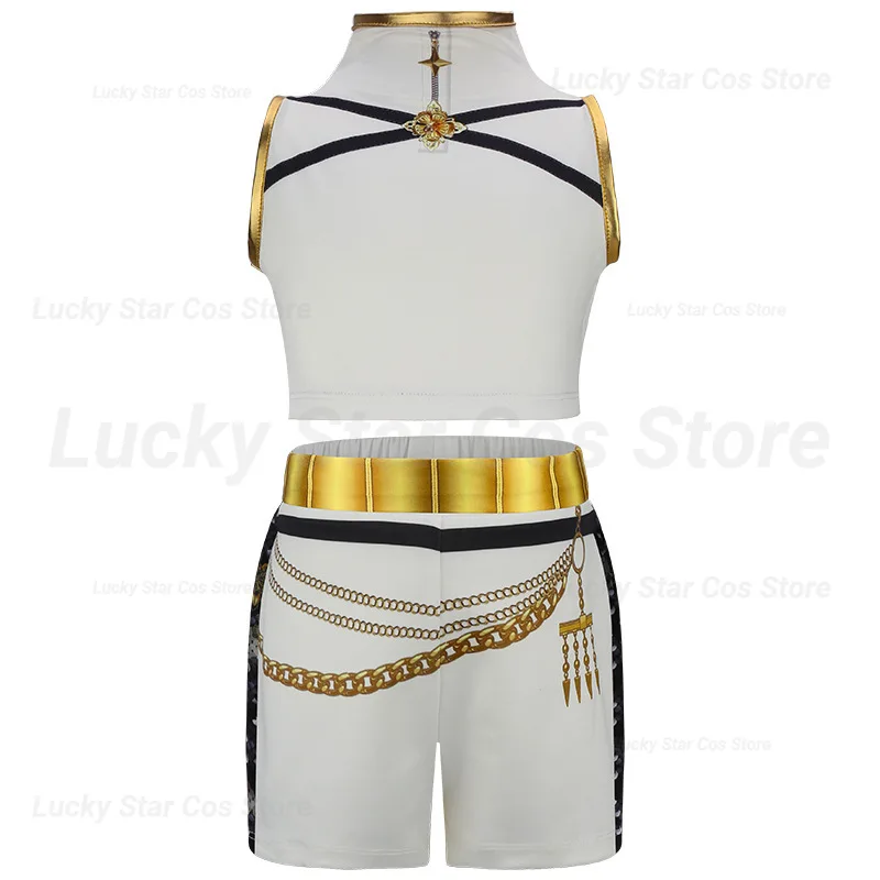 K-pop لزي شيطان هنتر رومي الهالوين التأثيري للفتيات الساخنات عرض زي أسود لامع مجموعة ملابس الهالوين للفتيات أنيمي #6