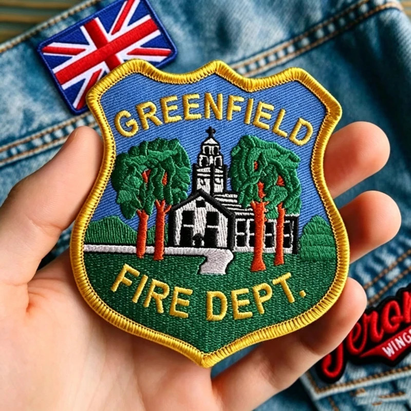 Custom Embroidery Patch Personalized Logo Badge Iron On Sew On Patches Custom Design For Jacket Hat Backpack Clothing