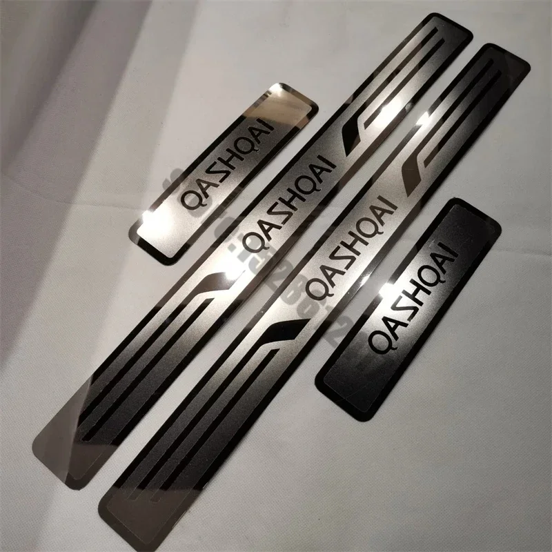 Stainless Steel Sticker Scuff Plate/Door Sill pedal bienvenidos For Nissan Qashqai J10 J11 2013-2024 Car Styling Accessories