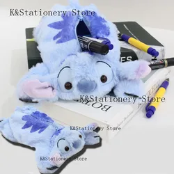 Cute Stitch Plush Pencil Case Student Large Capacity Pen Case Stationery Bag Kawaii School Supplies Pencil Pouch Back To School