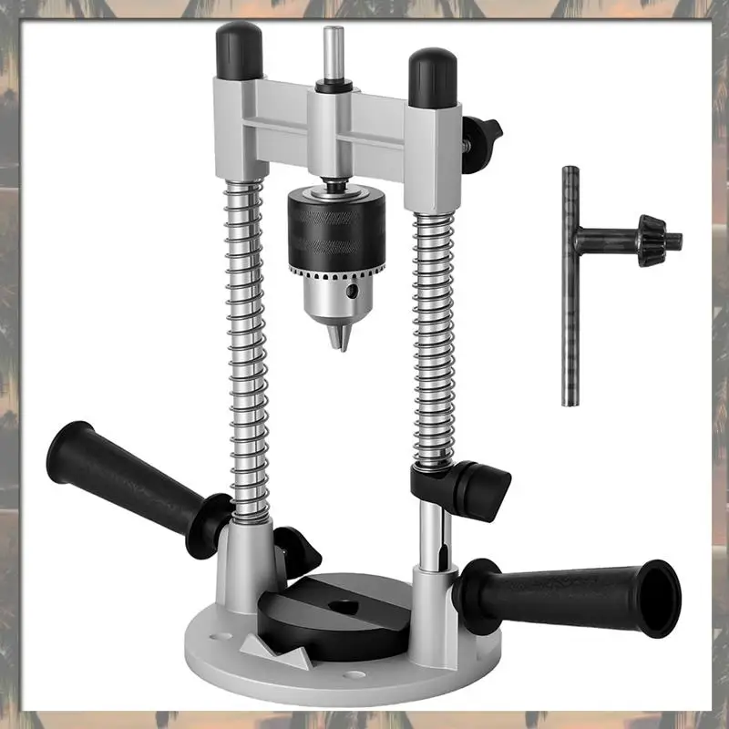 

A70U New Drill Guide Attachment For Precise Straight Holes, Universal Hand Drill Adapter With Bench Clamp Electric Repair