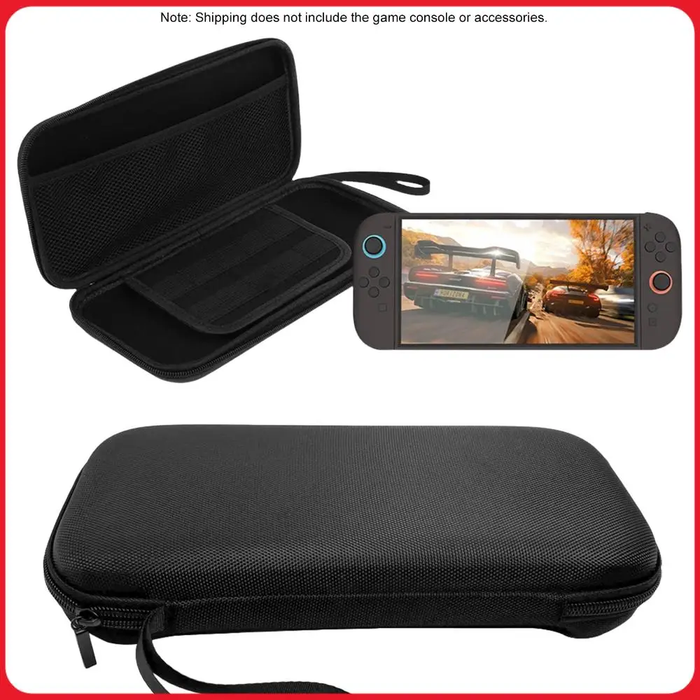 Portable Travel Carry Case with Mesh Pockets Hard Portable Travel Bag with 10 Game Card Slots Designed for Nintendo for Switch 2