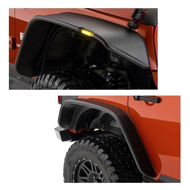 JP16 ODM ABS Flat Fender Flares for  Wrangler JK