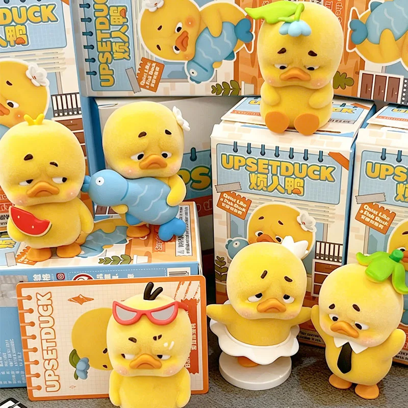 

Upsetduck Stop The Spiral Duck Series Blind Box UpsetDuck Action Figure Mystery Box Home Decor Figurine Surprise Bag Home Toys
