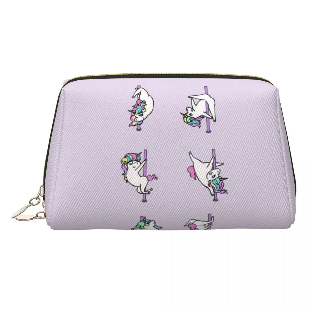 Unicorn Pole Dancing Club Women Cosmetic Bag Travel Makeup Organizer Pouch Toiletry Storage Dopp Kit Box