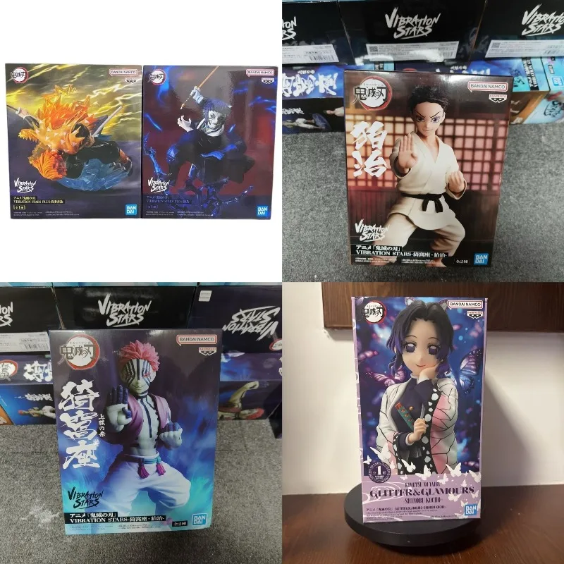 Image of Bandai Vibration Stars Anime Demon Slayer Kochou Shinobu Kamado Tanjiro Kaigaku Agatsuma Zenitsu Actionfigur Modell Spielzeug Geschenk