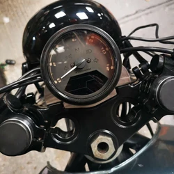 For BMW K100 K75 K 100 Cafe Racer Speedometer Bracket Black Brushed Base Powder Coating Motorcycle Stainless Steel Modification