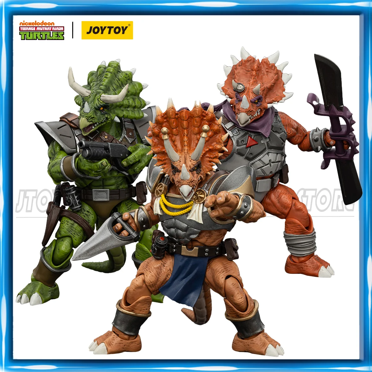 

[Available in Asia] JOYTOY 1/18 Action Figures TMNT Ninja Turtles Zorax Zork Triceraton Infantryman Anime Figures Toys Model
