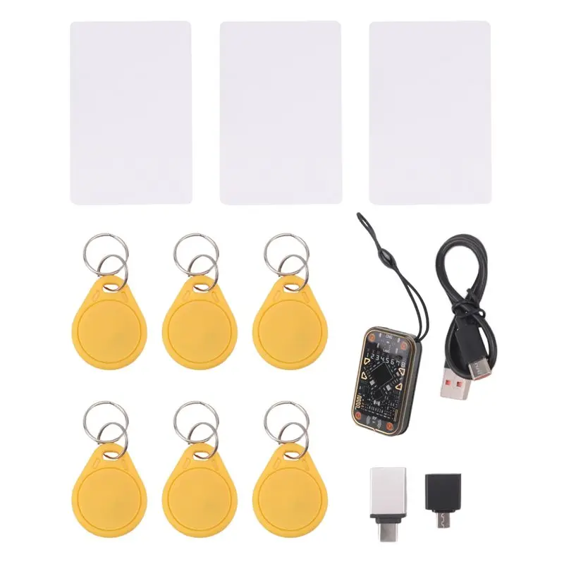 Chameleon Ultra V2.0 RFID Ultimate Emulador NFC Duplicador + 3XCUID 6XUID Chaveiro 125Khz 13.56Mhz Leitor RFID de decodificação de cartão