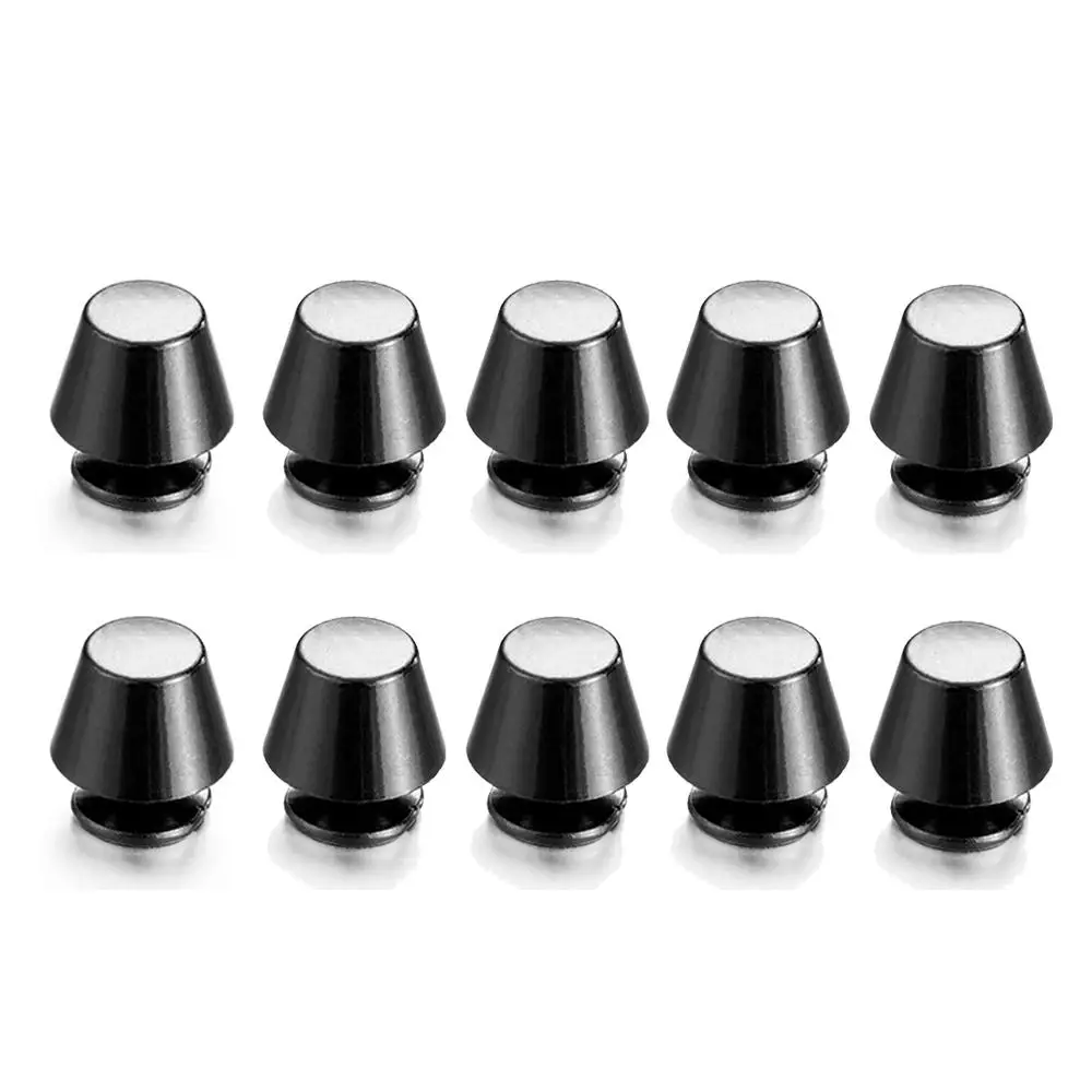 

10set/bag 10/12mm DIY Cloth Button Leather Craft Metal Nail Solid Nail Bolt Bucket Dome Round Head Screws Strap Rivets