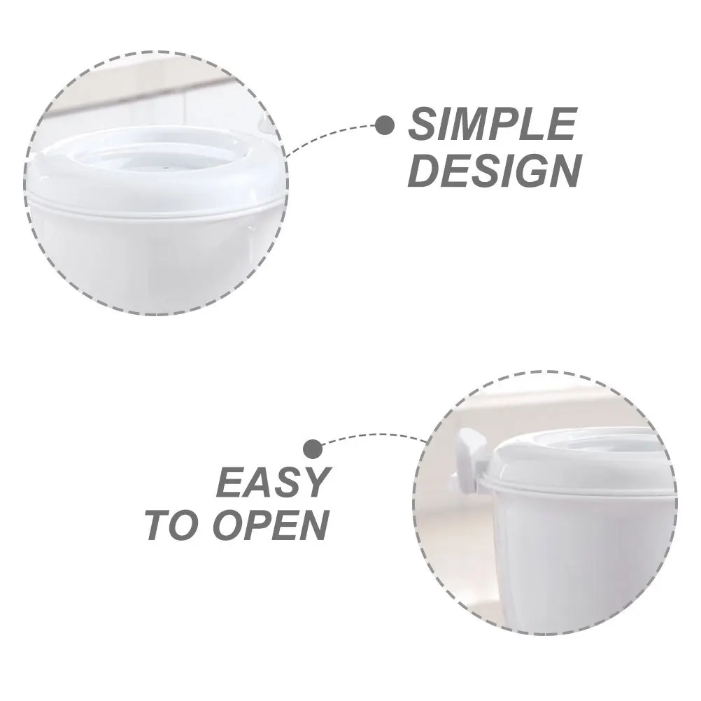 

2Pcs Reusable Microwave Rice Cooker Top Handle Portable Design for Home Restaurant Hospital Multifunctional Cookware