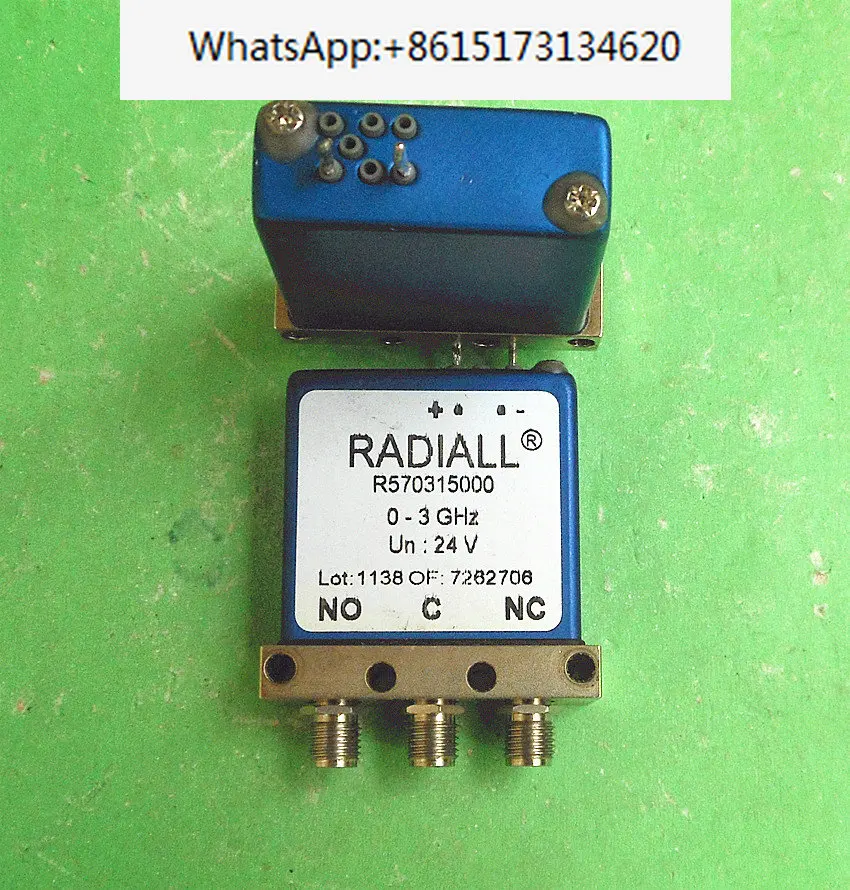 interruptor de lance duplo de polo unico microondas coaxial sma rf radiall usado ghz 24 v r570315000 01