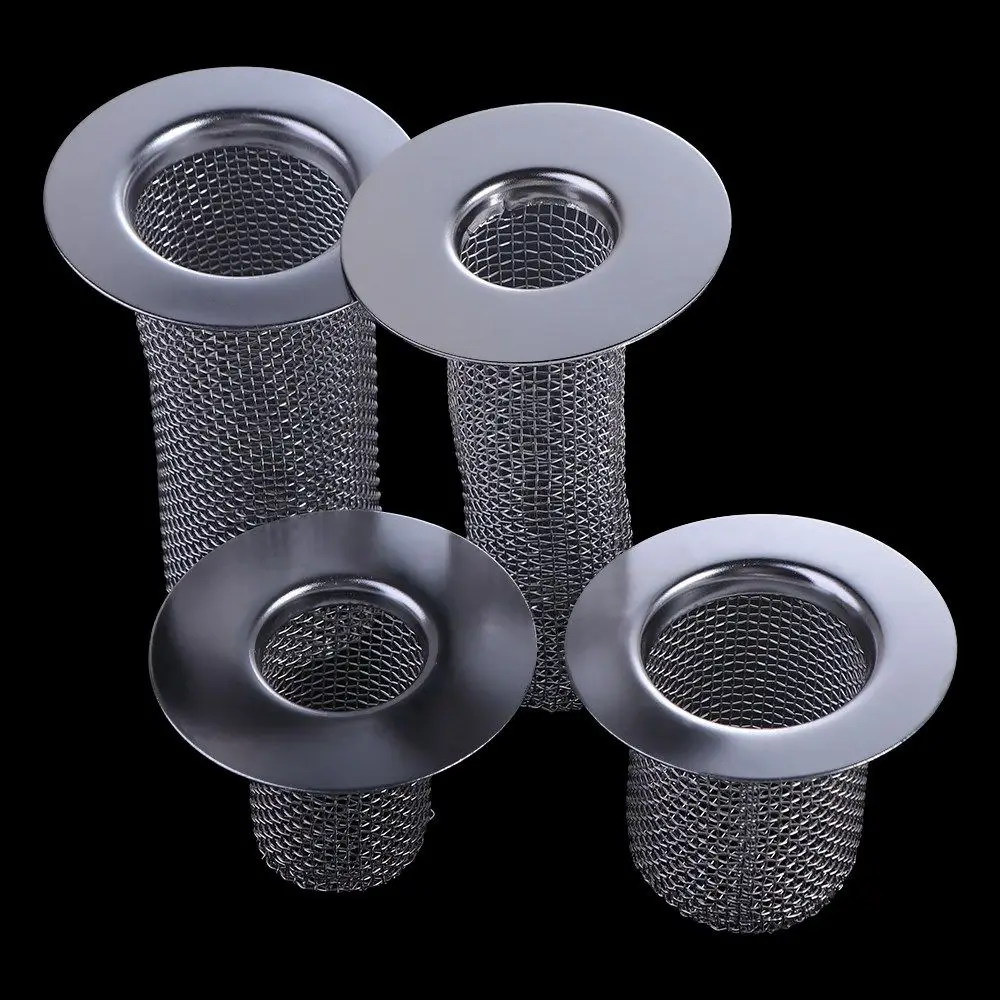 Multifunctional Stainless Steel Floor Drain Filter Mesh Kitchen Sink Anti-clog Slag Strainer Bathroom Accessories