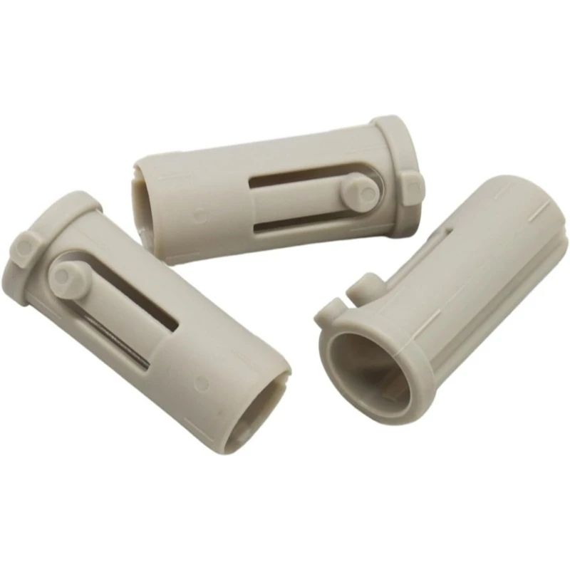 Repair Sleeve Set for Tool Attachment Systems, 3 White Plastic Cylindrical Replacement Sleeves for Maintenance and high quality