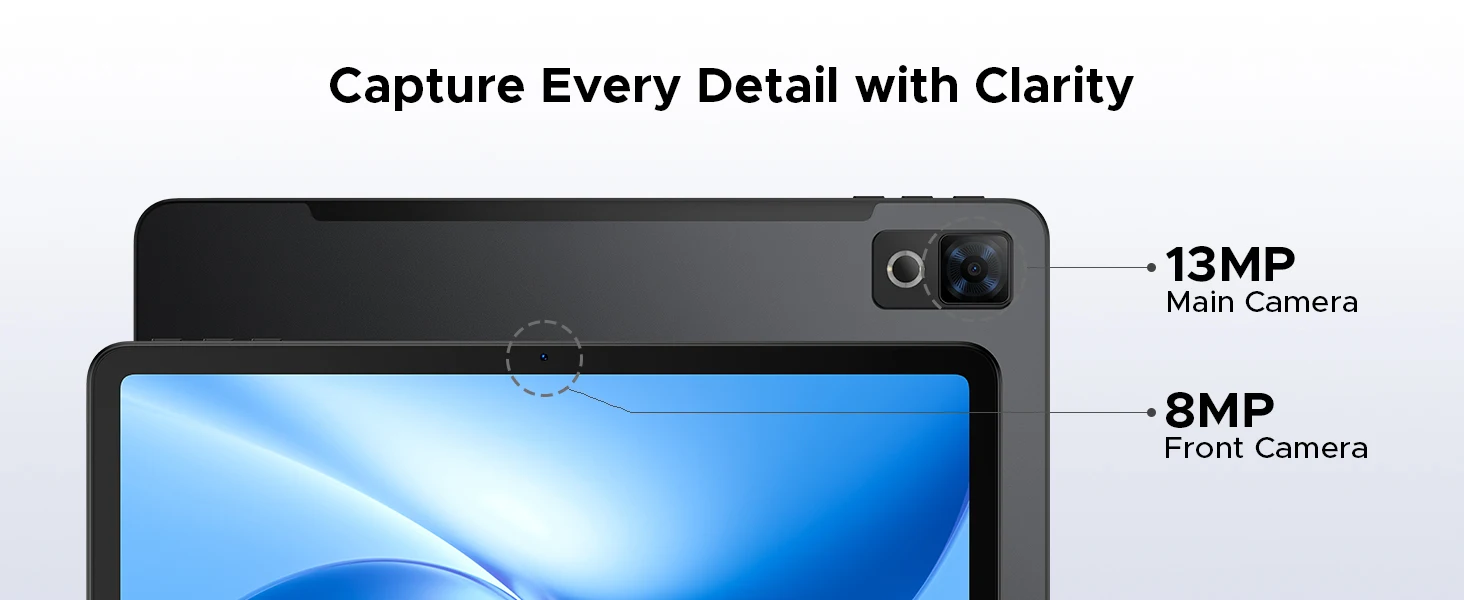 DOOGEE U12 Tablet PC Android 16 12'' S Display 24GB RAM (6GB+18GB) 128GB 9000mAh Battery UNISOC T7255 Widevine L1 Dual Dpeakers