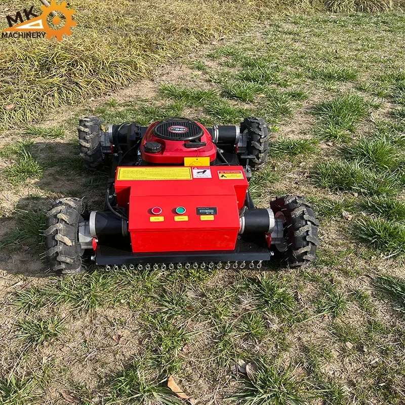 Good Price Small Size Garden Grass Gasoline Remote Control Rc Slope Lawn Mower