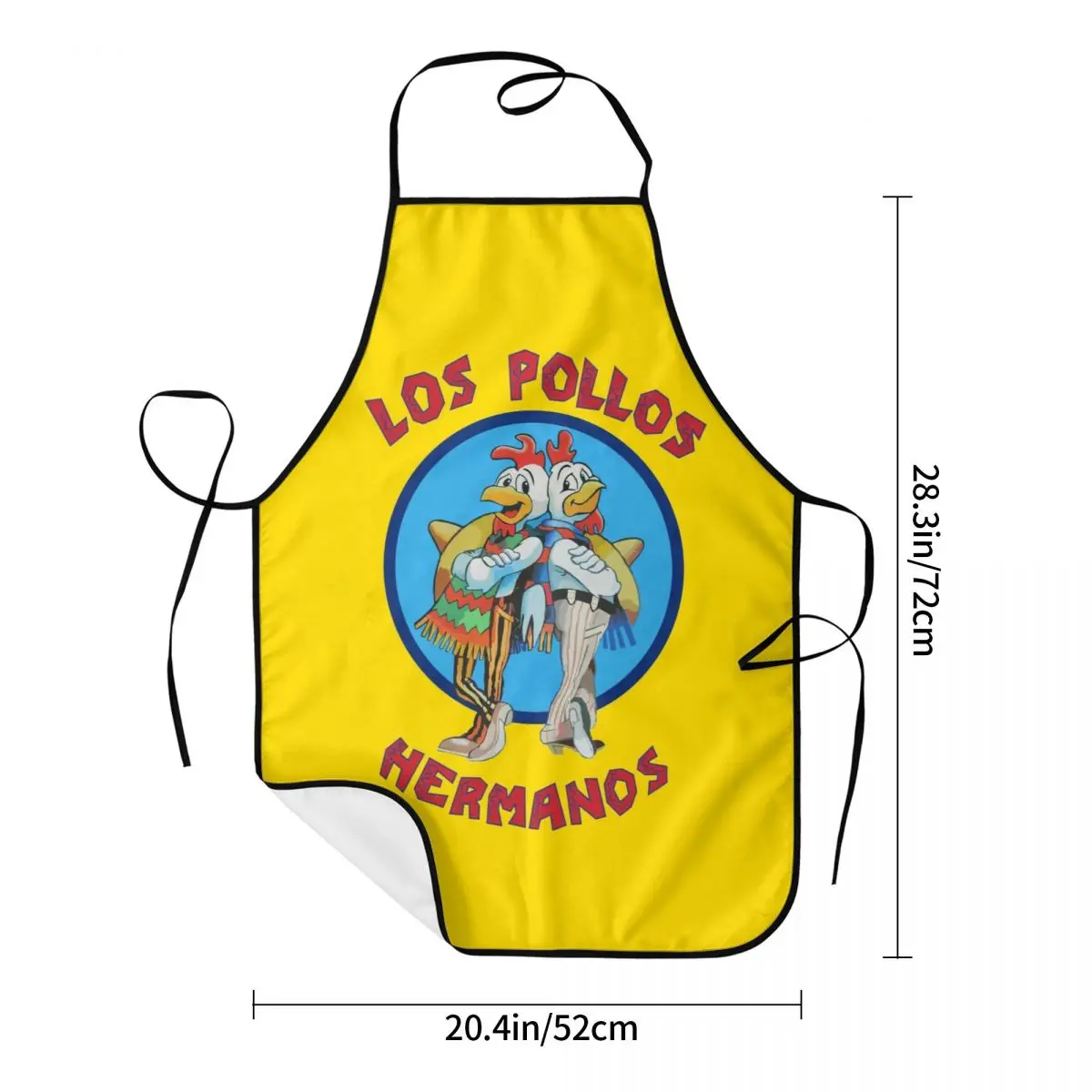 Custom Bib Breaking Bad LOS POLLOS Hermanos Apron for Men Women Unisex Adult Chef Kitchen Cooking Tablier Cuisine Baking