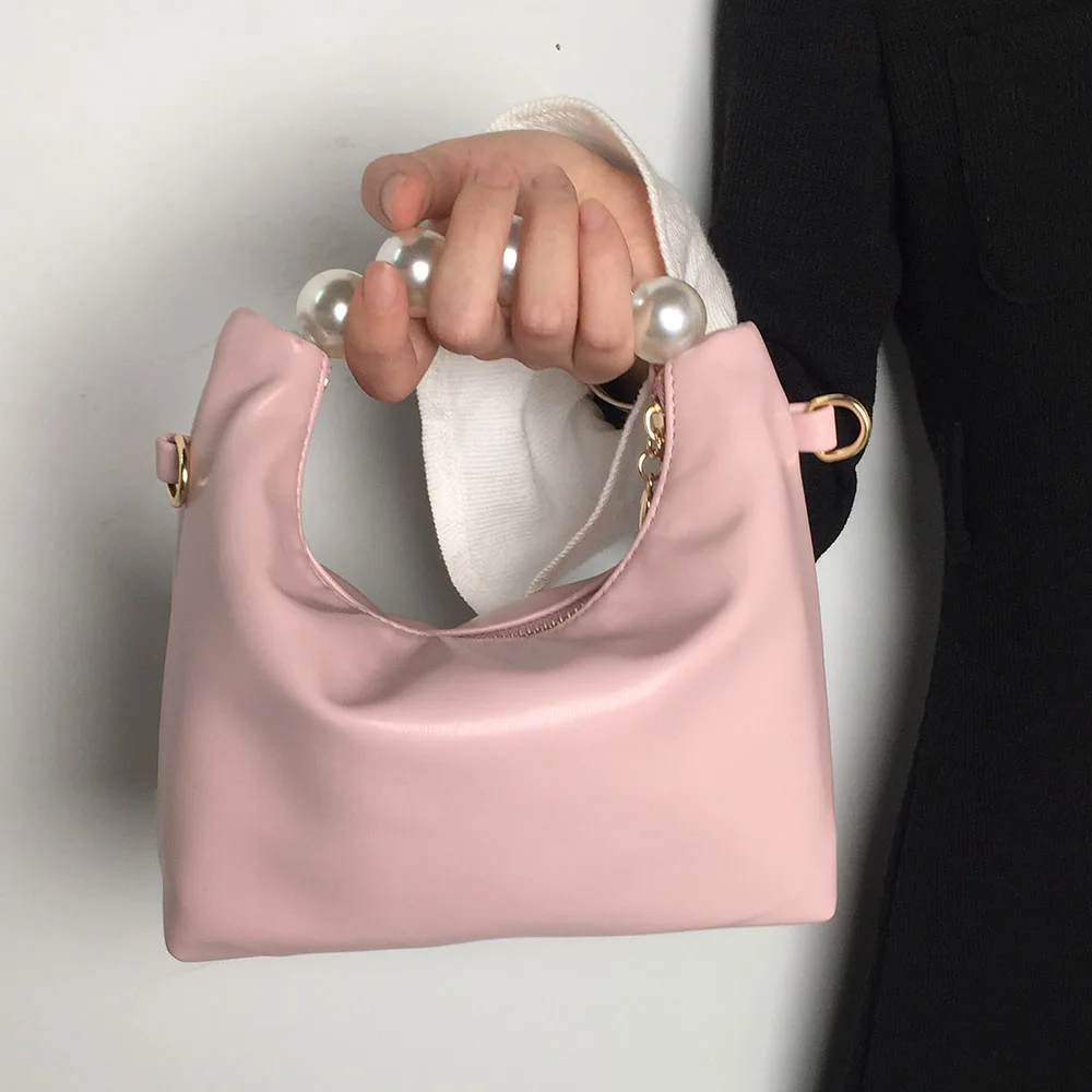 Mini Pearl Handbag Women's Bag New Design High Grade Chain Crossbody Bag Small Fresh Dumpling Bag Mini-chain Slung Bag