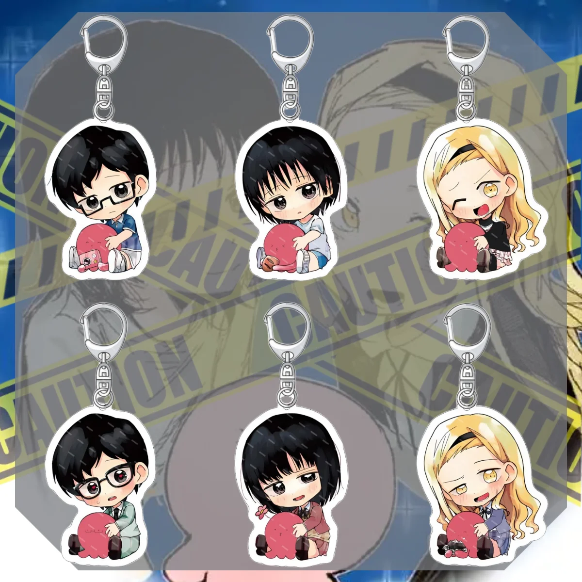 Anime  A Couple of Cuckoos Hayano Naguri Amano Erika Cosplay COSTUME Acrylic Key Chains Keyring Prop Xmas Gift