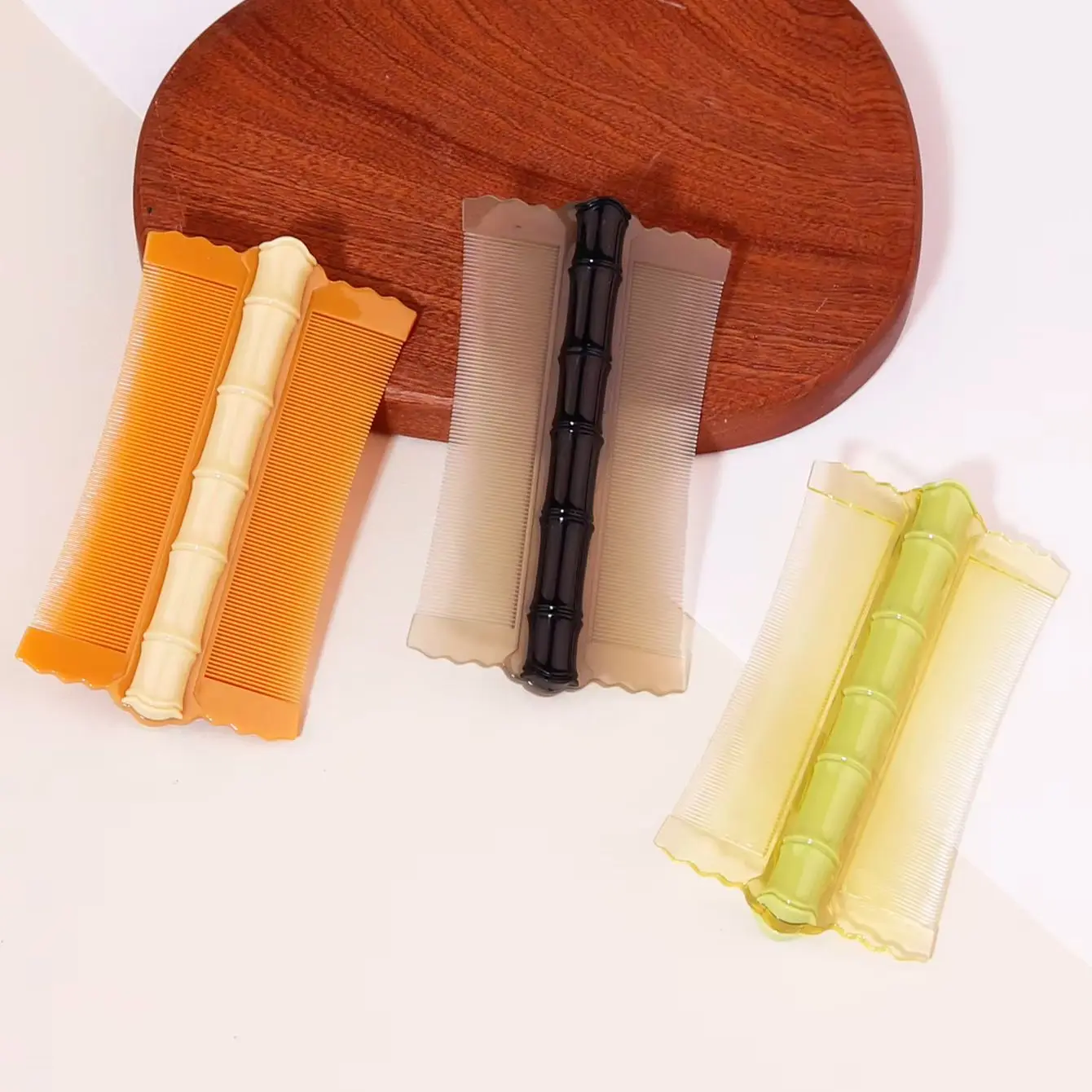 Double sided fine tooth comb, anti-static and heat-resistant shaped dense tooth comb, Special for Real Hair Wigs
