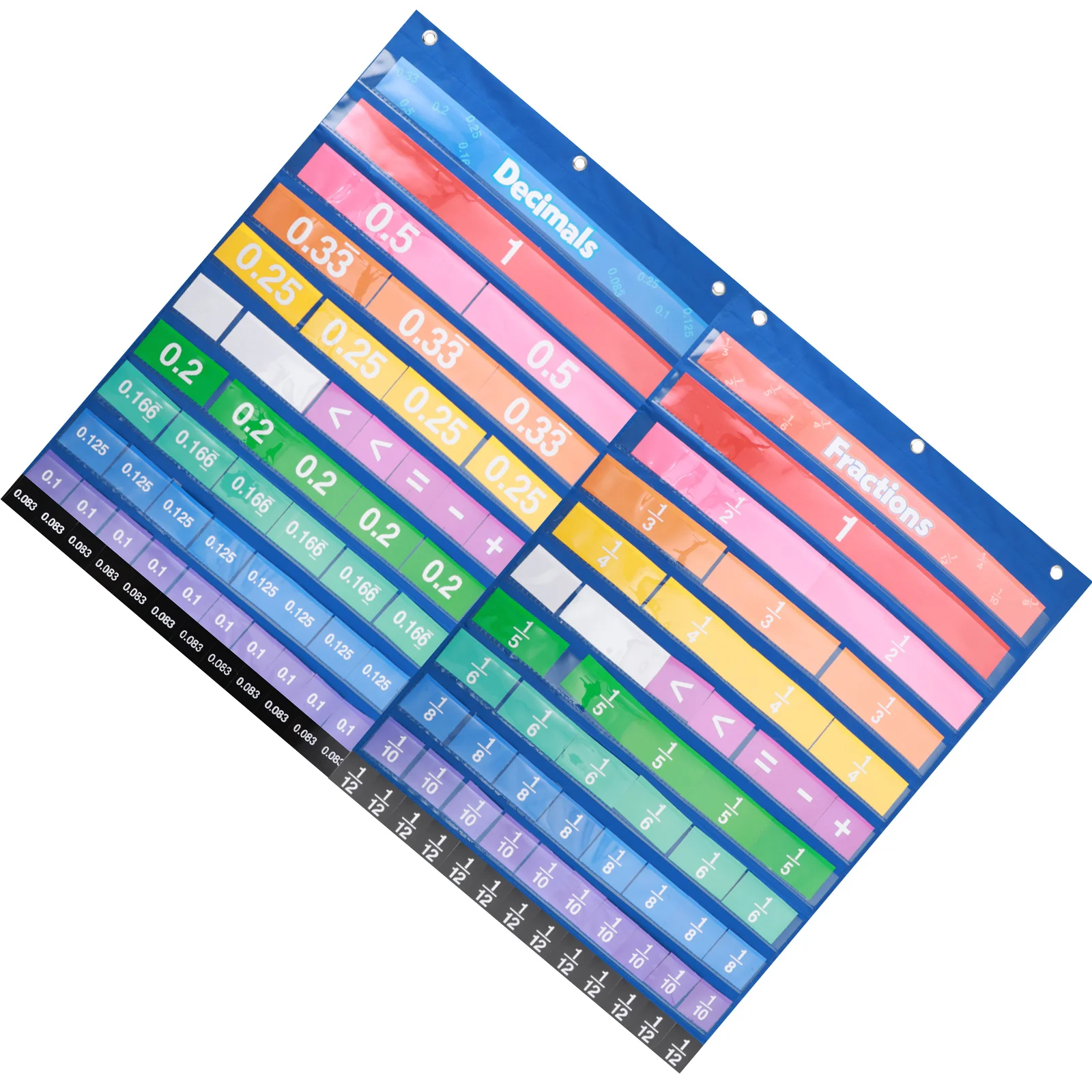 1 set 2 Sets Fractional Decimal Chart Teaching Fractions Cards Numbers Chart Classroom Kit Math Education Supply Digital Cards