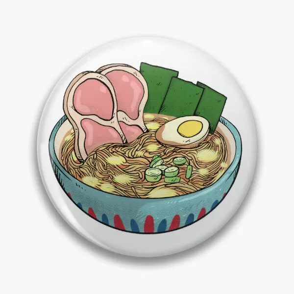 Ponyo Ramen  Soft Button Pin Metal Badge Gift Cute Lover Funny Jewelry Collar Creative Brooch Clothes Hat Fashion Women Cartoon