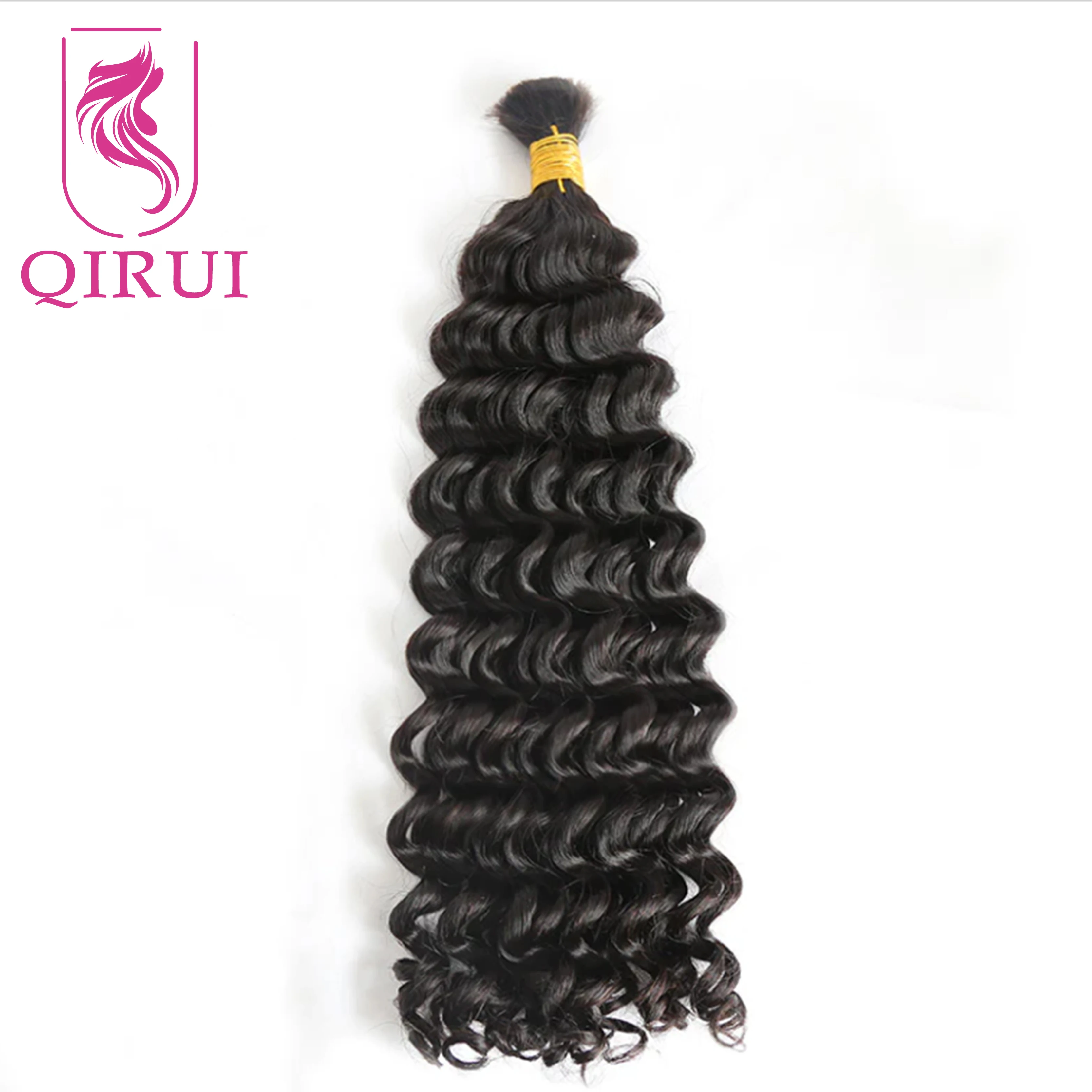 Bulk Human Hair For Braiding Italy Curly No Weft Double Drawn Wholesale Burmese Boho Braids Human Hair Extensions