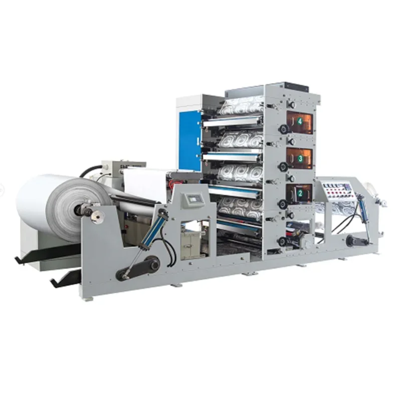 Fully Automatic Paper Cup 4 Colours Flexo Die Cutting Printer Slotter Die-cutter Stacker and Printing Machine for Sale