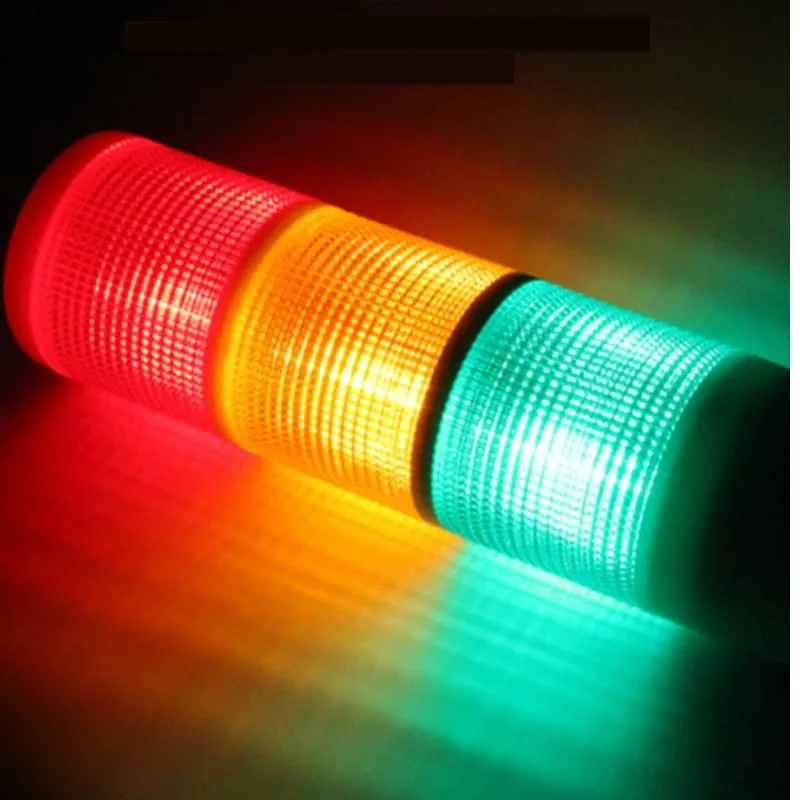 LED Multi-layer Warning light, Three Color Tower Light, Machine Tool Signal Indicator Light, Constantly On, Machine Tool Alarm