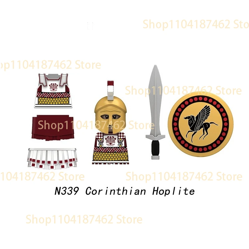 MOC Mittelalterliche Militär-Bausteine Burg Soldat Ritter Löwe Drache Adler Oktopus Flagge Figur Zubehör Bausteine Spielzeug Geschenk H51