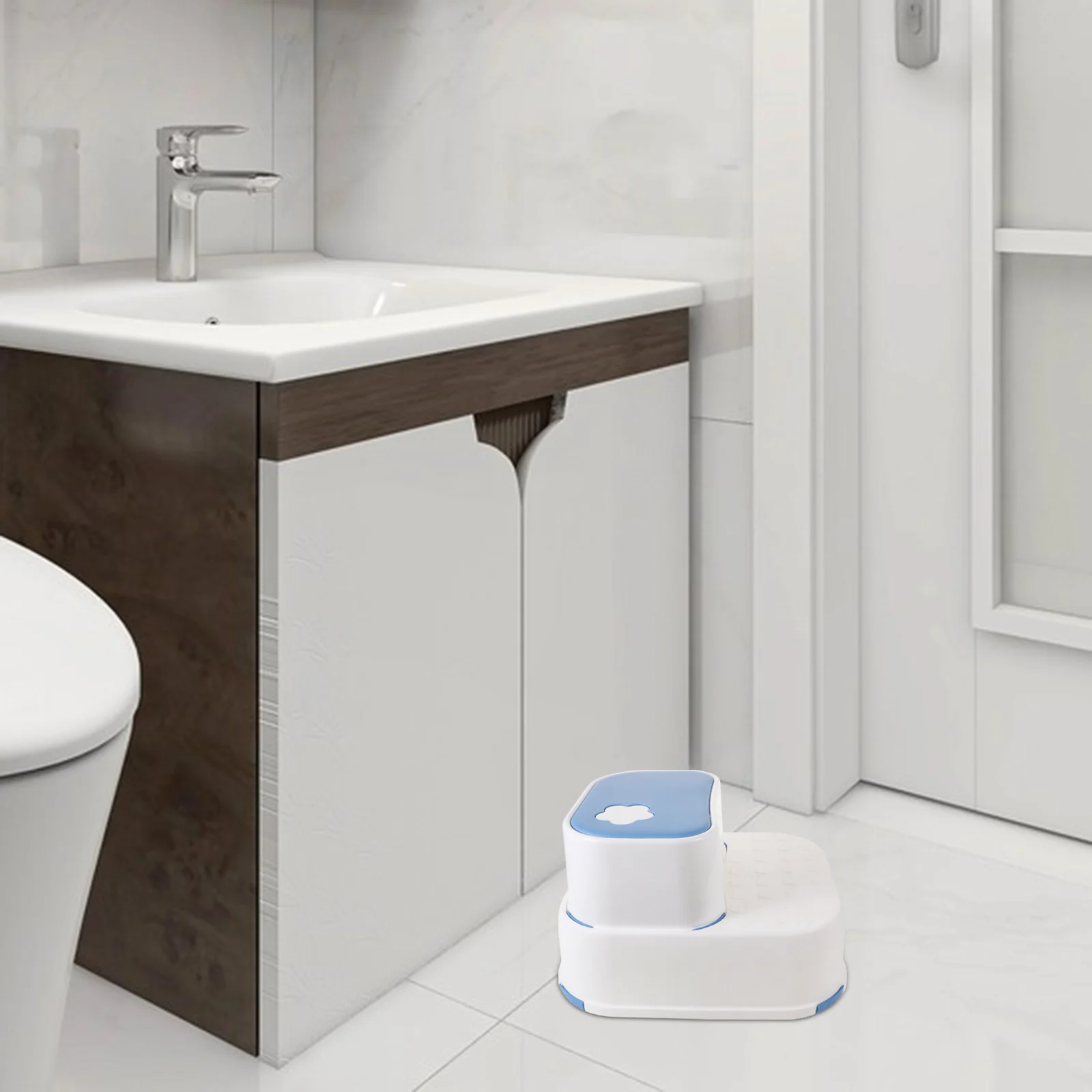 الأطفال طبقة مزدوجة خطوة البراز عدم الانزلاق طفل بالوعة الحمام مساعد متعدد الوظائف كرسي مرحاض المطبخ مساعد كرسي مقعد