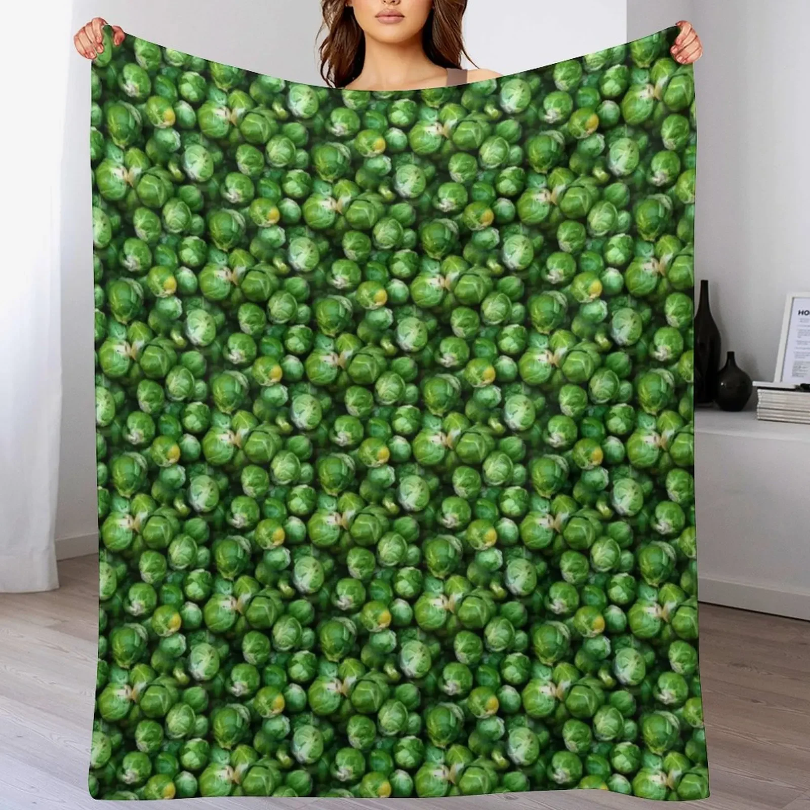 

New Sprouts Forever (pattern) Throw Blanket Flannel Fleece Soft Warm Throw Blanket