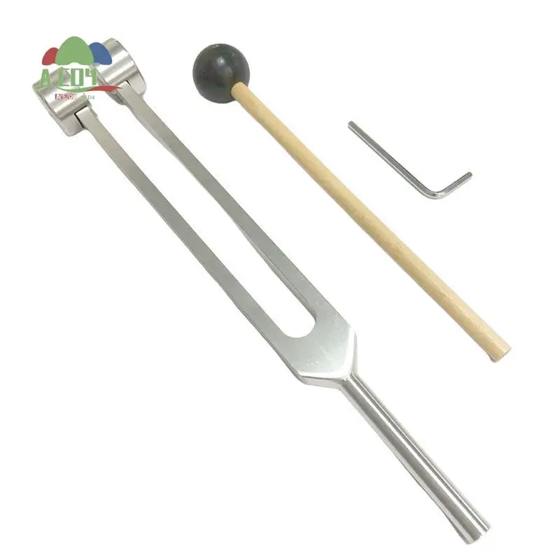 AED4-Healing Chakra 128 Hz Tuning Fork Set Aluminium Alloy Sound Therapy Bio-Acoustic Tuning Fork Colorful Adjustable