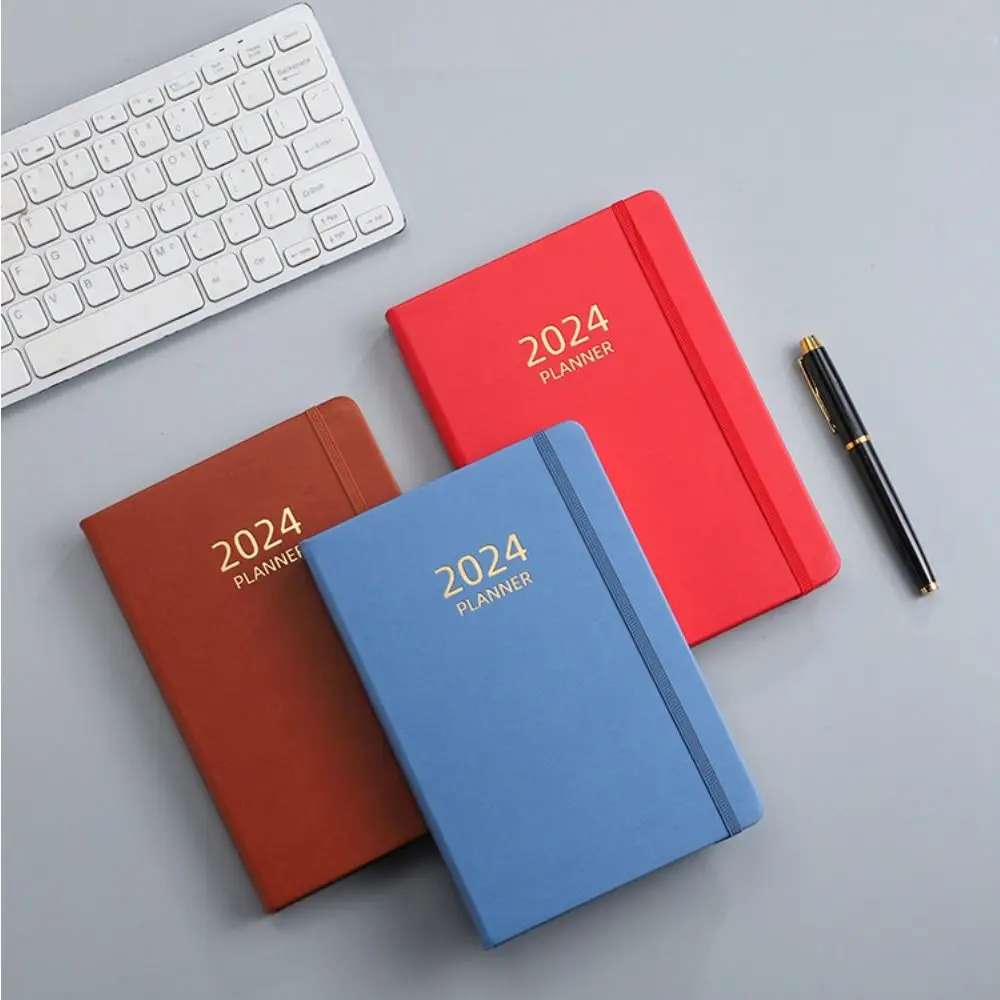 Prendere appunti Agenda inglese 2024 A5 Notebook Time Organizer To Do List 365 giorni blocco note diario blocco note Journal Agenda Planner