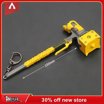 15ซม. เอเพ็กซ์ตำนานมรดกสืบทอดค้อนตายดาบเกมดาบอะนิเมะราชวงศ์คาตานะพวงกุญแจอาวุธรุ่นของขวัญเด็กผู้ชายของเล่นเด็ก