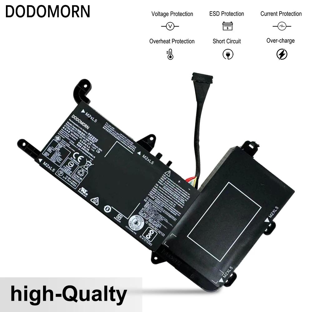 DODOMORN L16M4PB0 Laptop Battery For Lenovo Legion Y720-15IKB Series 80Y40003CD L16S4TB0 5B10M33724 5B10M33723 80VR0001IX 60Wh