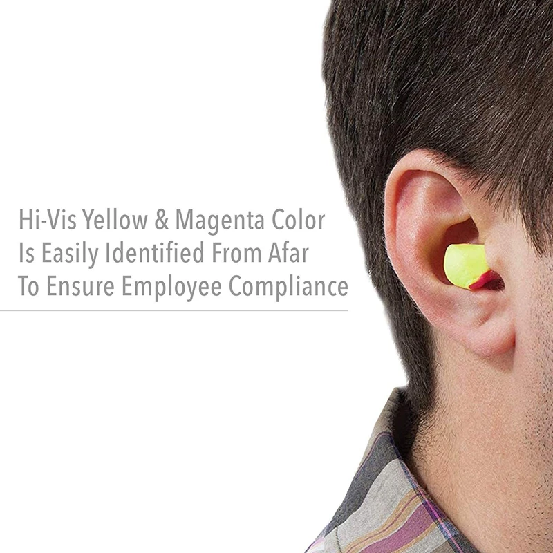 100 Pairs of Soundproof Earplugs Anti-Noise Sponge Protective Earplugs Work Study Sleep Earplugs