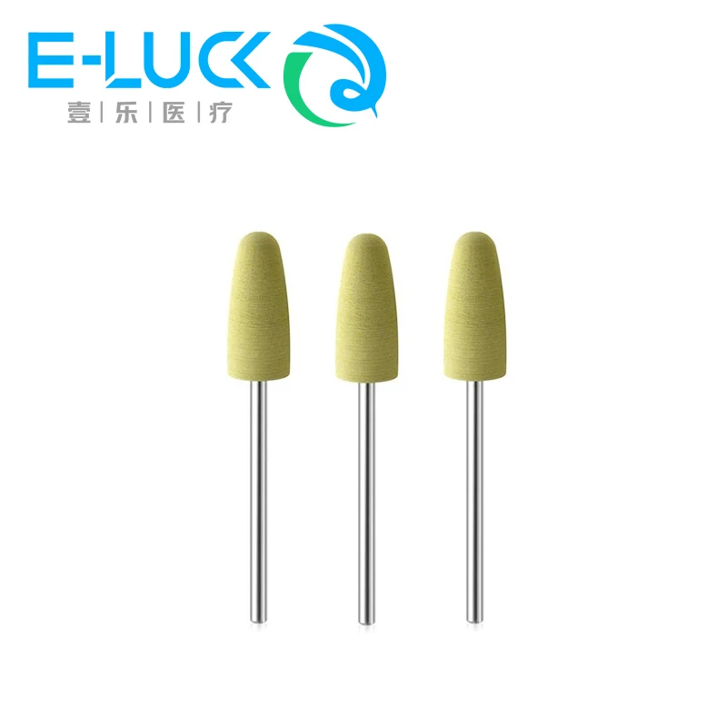 Dental Silicone Rubber Polishers Burs HP Teeth Whitening For Low Speed Handpiece Polishing 10pcs/set