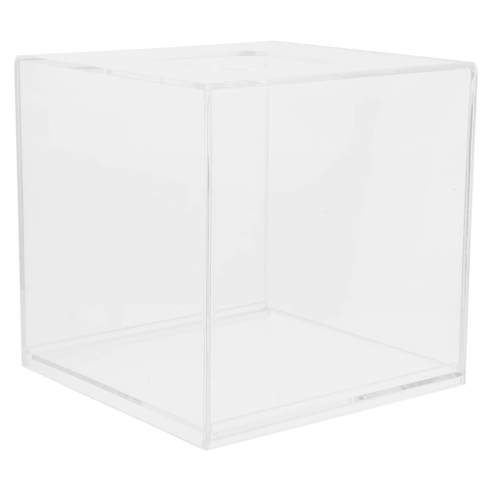 

Tissue Box Lid Clear Square Napkin Holder Acrylic Paper Towel Dispenser Decorative Bathroom Kitchen Bedroom Office Plastic