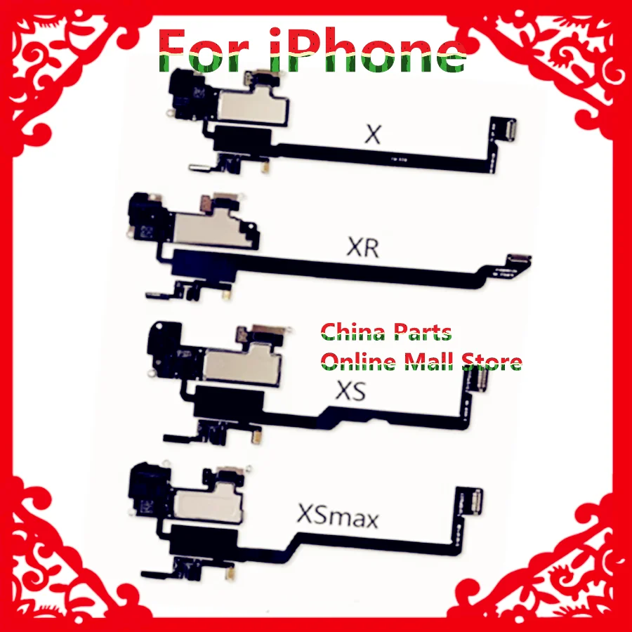 

5pcs For iPhone X Xs Max XR 11 12 13 pro Max Mini Photosensitive earpiece cable assembly