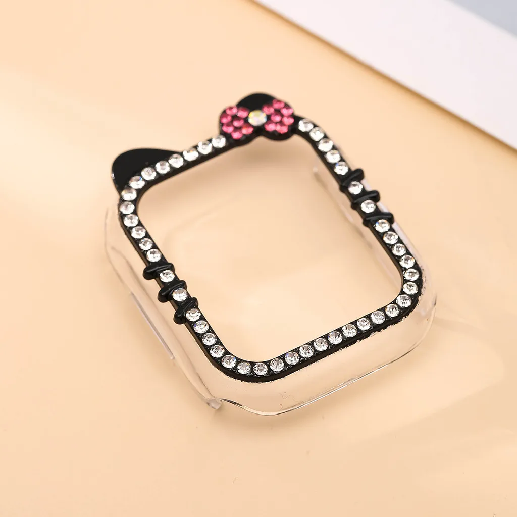 Kitty Cat Diamond Case for HUAWEI watch Fit 5 Protective Hollow Hard PC Bumper Frame Shell HUAWEI watch Fit5 Cover view 6