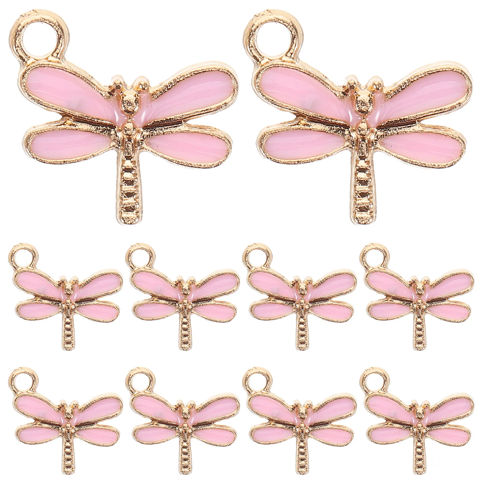 

10 шт. подвесок-стрекоз из сплава, милые декоративные элементы для браслетов и серег, в форме крыльев бабочки, для украшения браслетов и серег